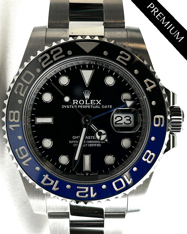 2024 Rolex GMT-Master II "Batman" 40MM Black Dial Oyster Bracelet (126710BLNR)