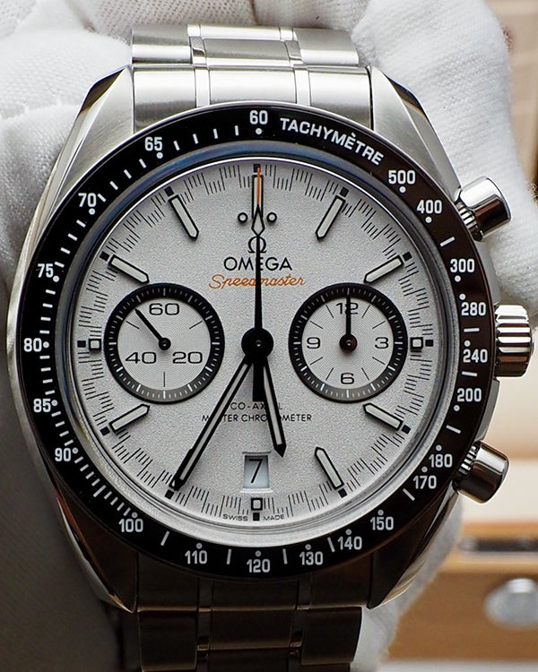 2024 Omega Speedmaster Racing 44.25MM White Dial Steel Bracelet (329.30.44.51.04.001)