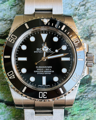 2015 Rolex Submariner 40MM Black Dial Steel Bracelet (114060)