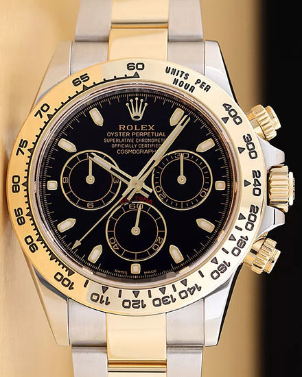 2021 Rolex Cosmograph Daytona 40MM Black Dial Two-Tone Oyster Bracelet (116503)
