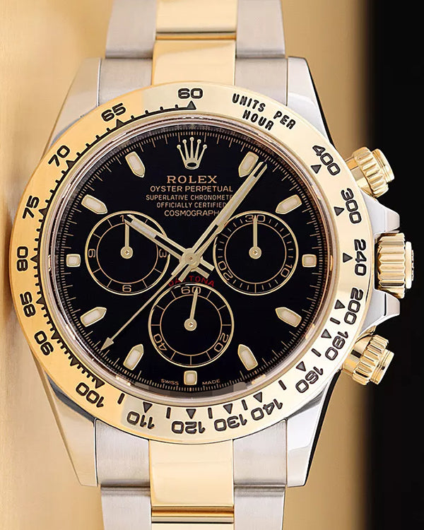 2021 Rolex Cosmograph Daytona 40MM Black Dial Two-Tone Oyster Bracelet (116503)