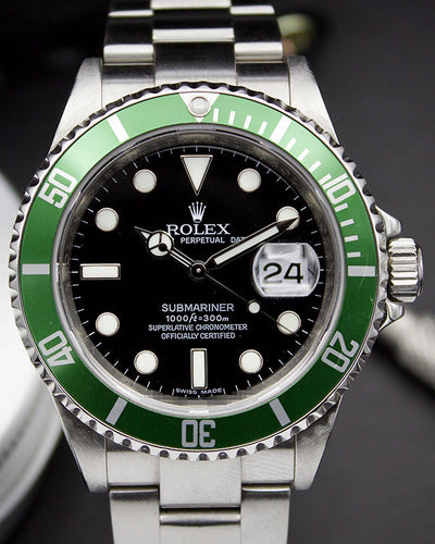 Rolex Submariner Date "Kermit" 40MM Black Dial Oyster Bracelet (16610LV)