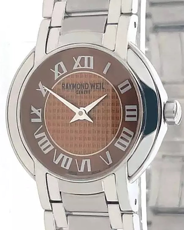 Raymond Weil Othello 25MM Quartz Brown Dial Steel Bracelet (2321)