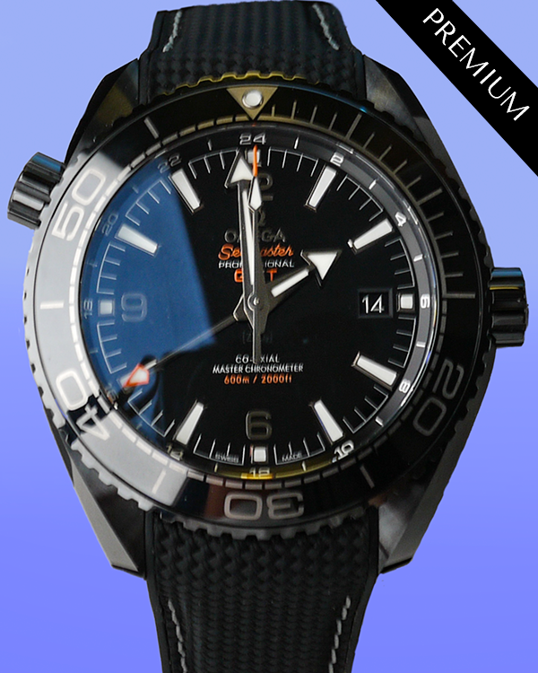 Omega Seamaster Planet Ocean 600M 45.5MM Black Dial Rubber Strap (215.92.46.22.01.001)