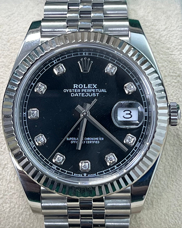 Rolex Datejust 41MM Black Dial Jubilee Bracelet (126334)