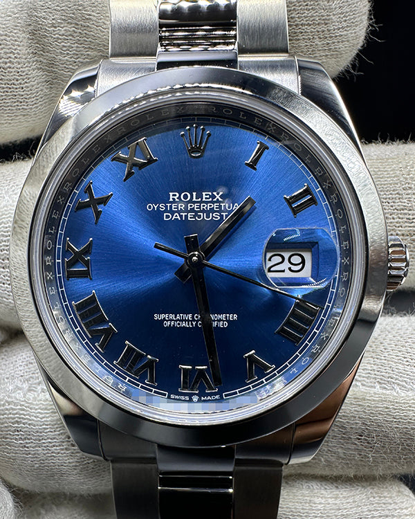 2023 Rolex Datejust 41MM Blue Dial Oyster Bracelet (126300)