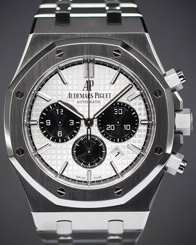 2019 Audemars Piguet Royal Oak Chronograph "Panda" 41MM Silver Dial Steel Bracelet (26331ST.OO.1220ST.03)