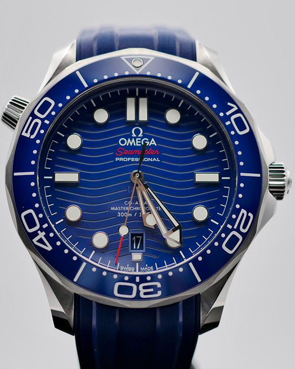 2024 Omega Seamaster Diver 300M 42MM Blue Dial Rubber Strap (210.32.42.20.03.001)