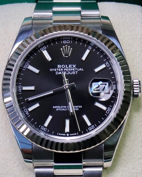 2021 Rolex Datejust 41MM Black Dial Oystersteel Bracelet (126334)