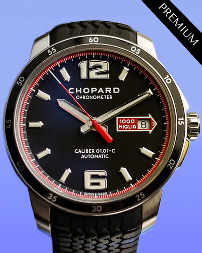 Chopard Mille Miglia GTS 43MM Black Dial Rubber Strap (8565)