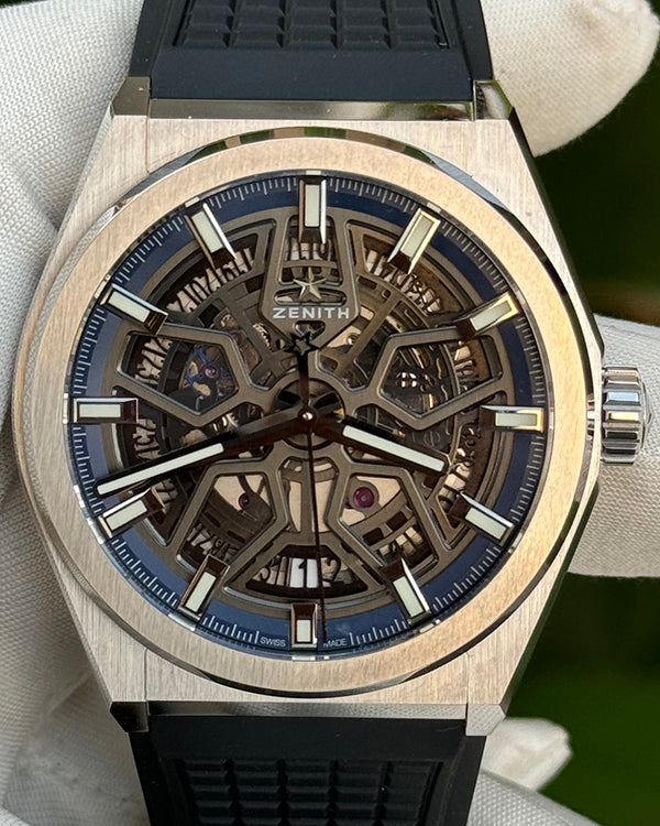 Zenith Defy Classic 41MM Skeleton Dial Rubber Strap (95.9000.670/78.R7 ...
