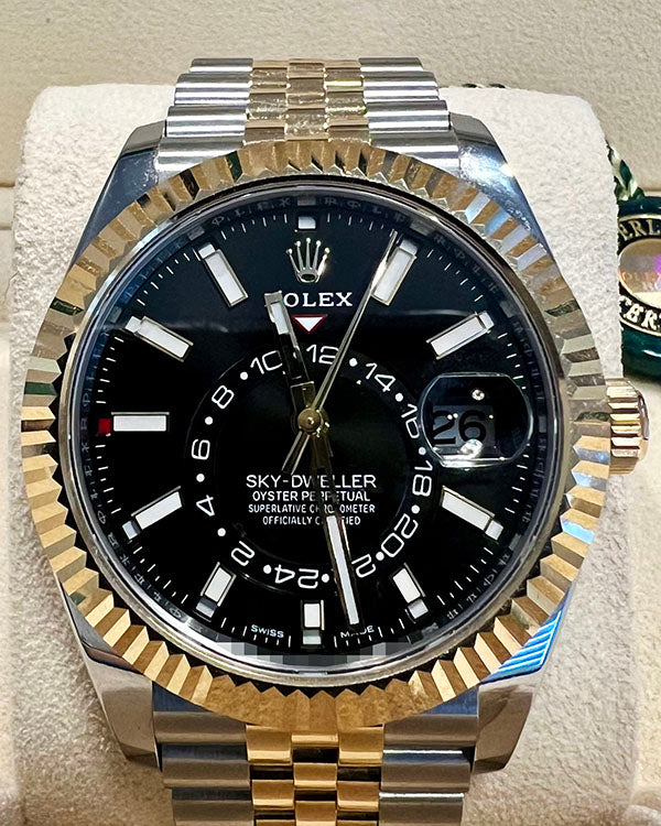 2023 Rolex Sky-Dweller 42MM Black Dial Two-Tone Jubilee Bracelet (326933)