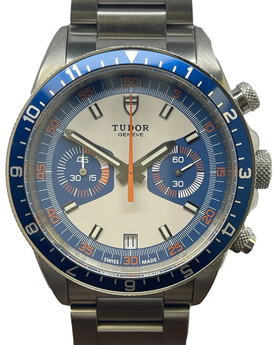 Tudor Heritage Chrono Blue 42MM Blue Dial Steel Bracelet (70330B)