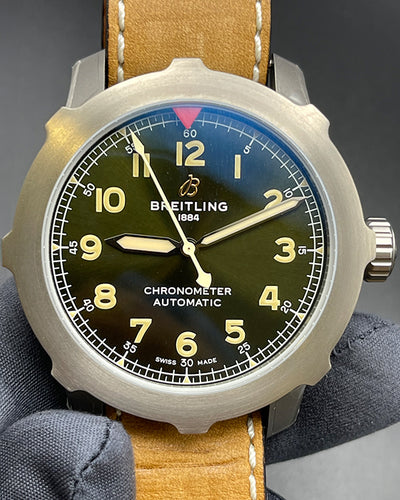 2024 Breitling Aviator 8 Super 8 B20 46MM Green Dial Leather Strap (EB2040101L1X1)