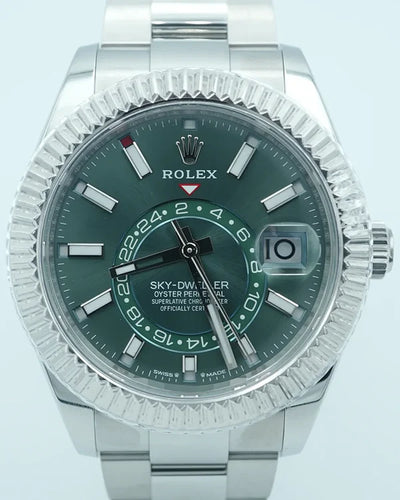 2024 Rolex Sky-Dweller 42MM Green Dial Oyster Bracelet (336934)