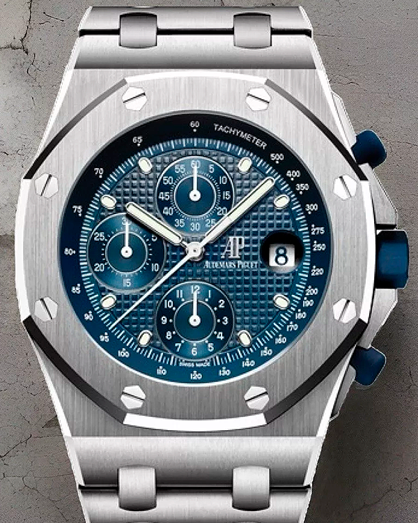 Audemars Piguet Royal Oak Offshore Chronograph "25th Anniversary" 42MM Blue Dial Steel Bracelet (26237ST)