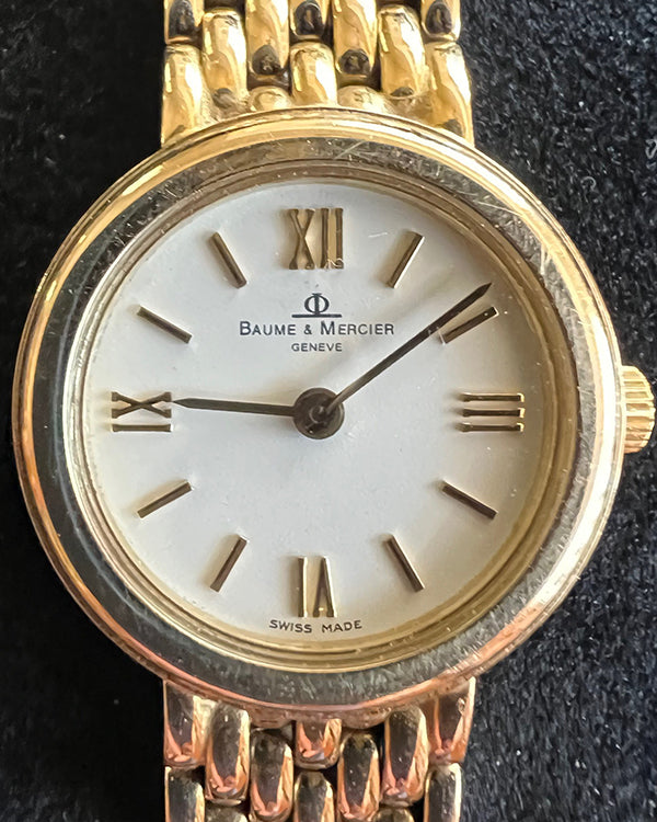 Baume & Mercier Classima 20MM Quartz White Dial Yellow Gold Bracelet (MX000LVR)