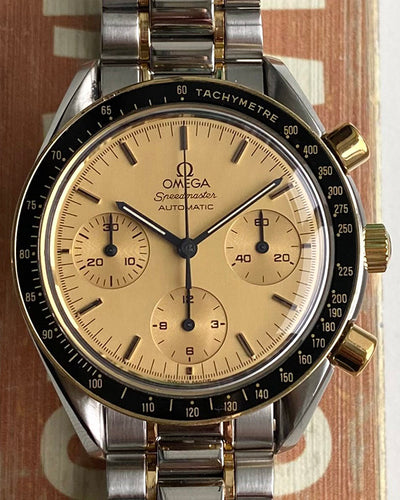 Omega Speedmaster Reduced 39MM Champagne Dial Two-Tone Bracelet (175.0032)