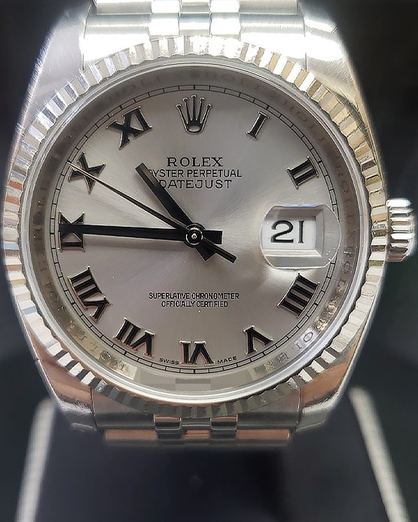 Rolex Datejust 36MM Silver Dial Steel Jubilee Bracelet (116234)