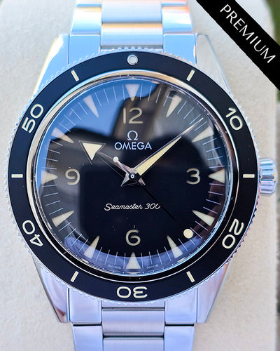 No Reserve - 2021 Omega Seamaster 300 41MM Black Dial Steel Bracelet (234.30.41.21.01.001)