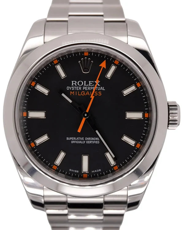 2008 Rolex Milgauss 40MM Black Dial Oyster Bracelet (116400)