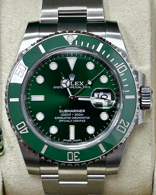 2020 Rolex Submariner Date "Hulk" 40MM Green Dial Oyster Bracelet (116610LV)