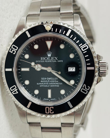 Rolex Sea-Dweller 40MM Black Dial Oyster Bracelet (16600)