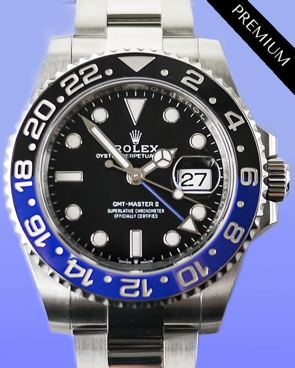 2024 Rolex GMT-Master II "Batman" 40MM Black Dial Oyster Bracelet (126710BLNR)