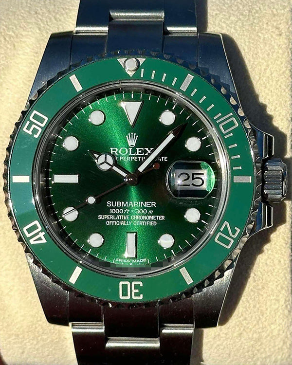 Rolex Submariner Date “Hulk” 40MM Green Dial Oyster Bracelet (116610LV)