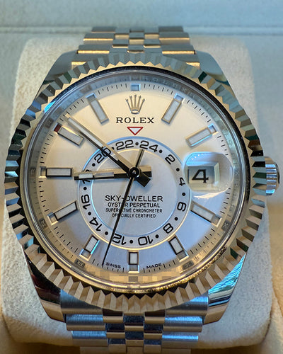 2022 Rolex Sky-Dweller 42MM White Dial Jubilee Bracelet (326934)