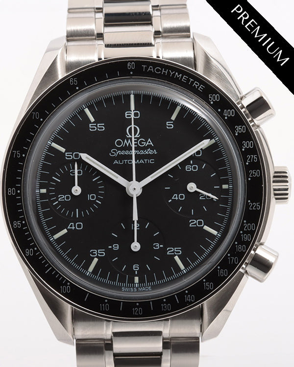 Omega Speedmaster Reduced 39MM Black Dial Steel Bracelet (3510.50)