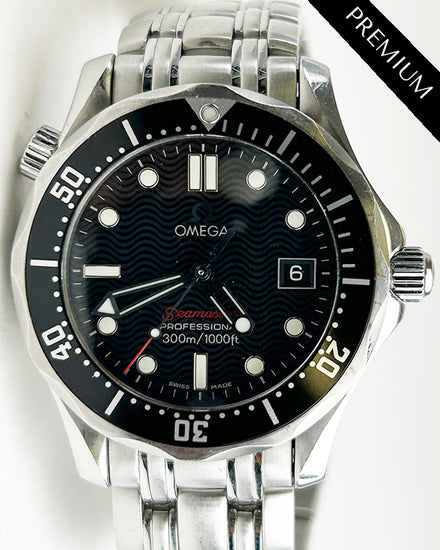 Omega Seamaster Diver 300M 36.25MM Quartz Black Dial Steel Bracelet (212.30.36.61.01.001)