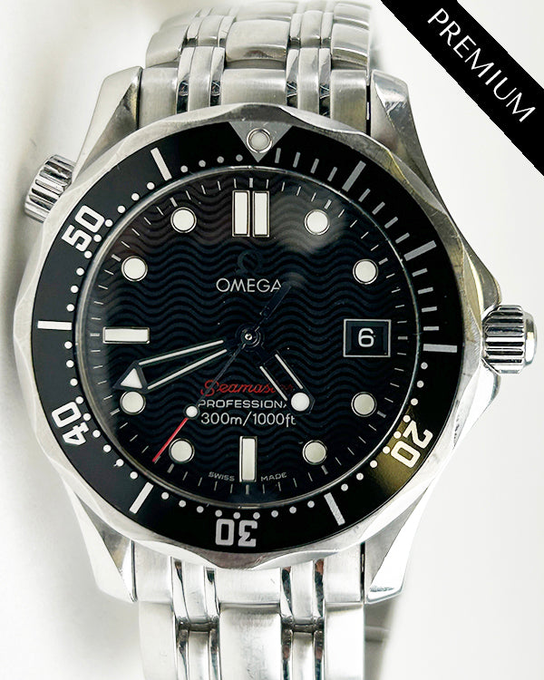 Omega Seamaster Diver 300M 36.25MM Quartz Black Dial Steel Bracelet (212.30.36.61.01.001)