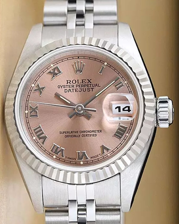 Rolex Lady-Datejust 26MM Salmon Dial Jubilee Bracelet (69174)