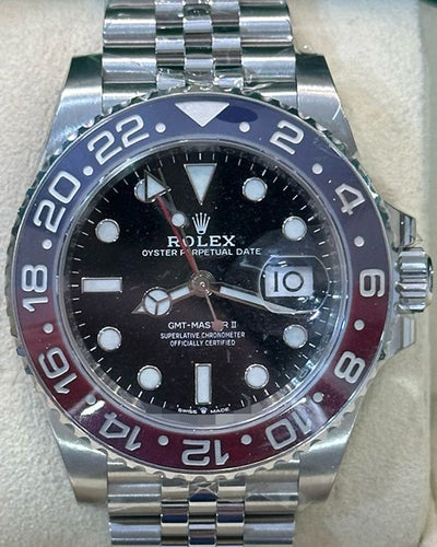 Rolex GMT-Master II  "Pepsi" 40MM Black Dial Jubilee Bracelet  (126710BLRO)