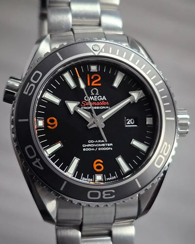 2012 Omega Seamaster Planet Ocean 37.5MM Black Dial Steel Bracelet (232.30.38.20.01.002)