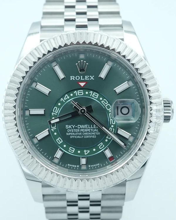 2024 Rolex Sky-Dweller 42MM Green Dial Jubilee Bracelet (336934)