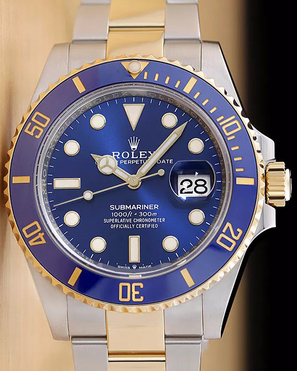 2022 Rolex Submariner Date "Bluesy" 41MM Blue Dial Two-Tone Oyster Bracelet (126613LB)