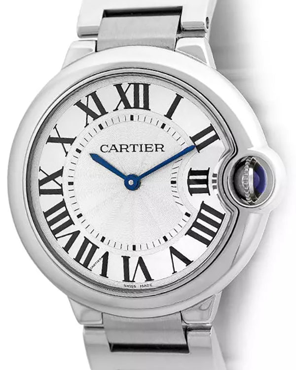 Cartier Ballon De Cartier 42MM Silver Dial Steel Bracelet (W69011Z4)