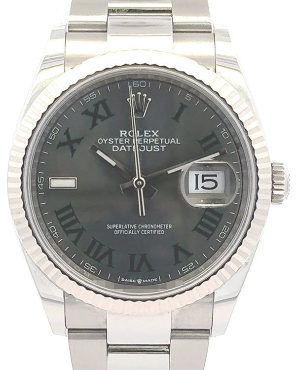 2024 Rolex Datejust "Wimbledon" 36MM Slate Dial Oyster Bracelet (126234)