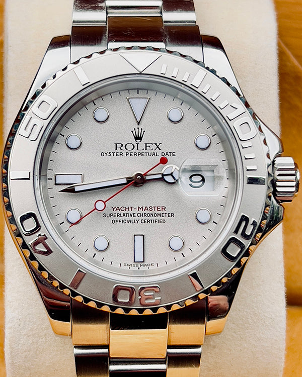 1999 (A Serial) Rolex Yacht-Master 40MM Silver Dial Oyster Bracelet (16622)