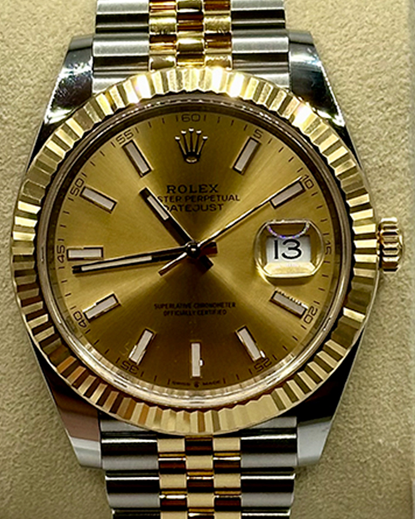 2019 Rolex Datejust 41MM Champagne Dial Two-Tone Jubilee Bracelet (126333)