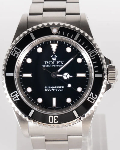 2000 (P Serial) Rolex Submariner No-Date 40MM Black Dial Oyster Bracelet (14060)