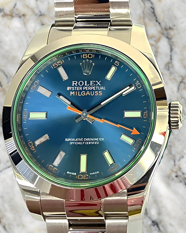 2017 Rolex Milgauss 40MM Blue Dial Oyster Bracelet (116400GV)