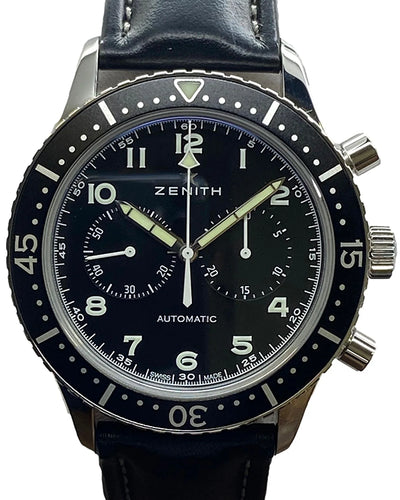 Zenith Pilot Cronometro Tipo CP-2 Limited Edition 43MM Black Dial Leather Strap (03.2240.4069)