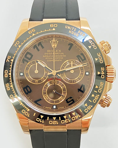 2017 Rolex Cosmograph Daytona 40MM Chocolate Dial Oysterflex Strap (116515LN)