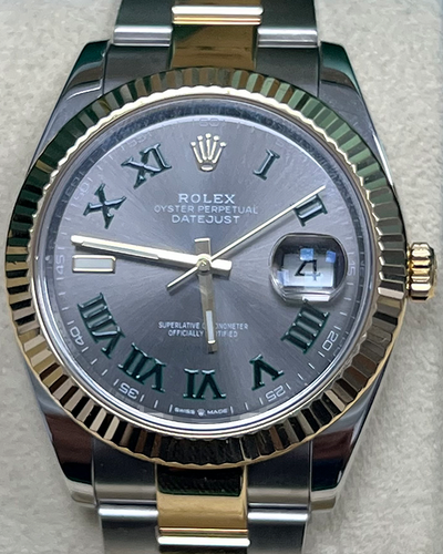 2020 Rolex Datejust "Wimbledon" 41MM Slate Dial Two-Tone Bracelet (126333)