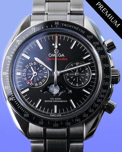 2023 Omega Speedmaster Moonphase 44.25MM Black Dial Steel Bracelet (304.30.44.52.01.001)