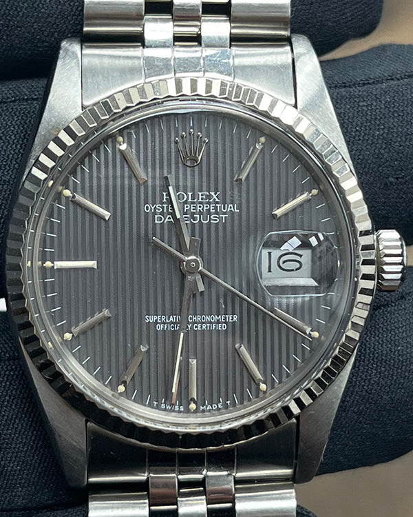 Rolex Datejust 36MM Grey Dial Jubilee Bracelet (16030)