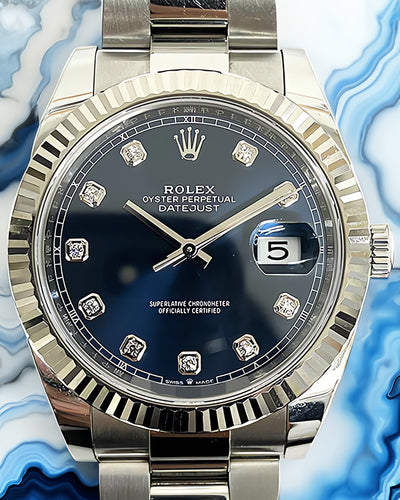 Rolex Datejust 41MM Blue Dial Oyster Bracelet (126334)